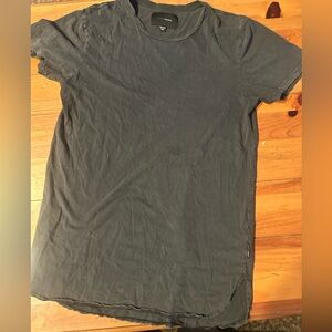 Amount Equals from Cotton On Black Short Sleeve Long Tee Size Medium